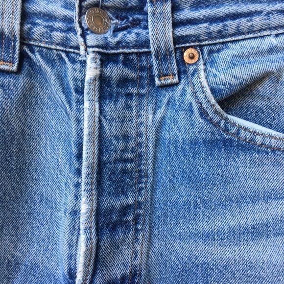 Levi’s Vintage Midi Length Skirt in blue size 28 - Picture 4 of 12